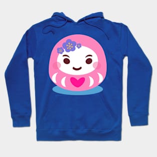 Pink Daruma Doll Hoodie